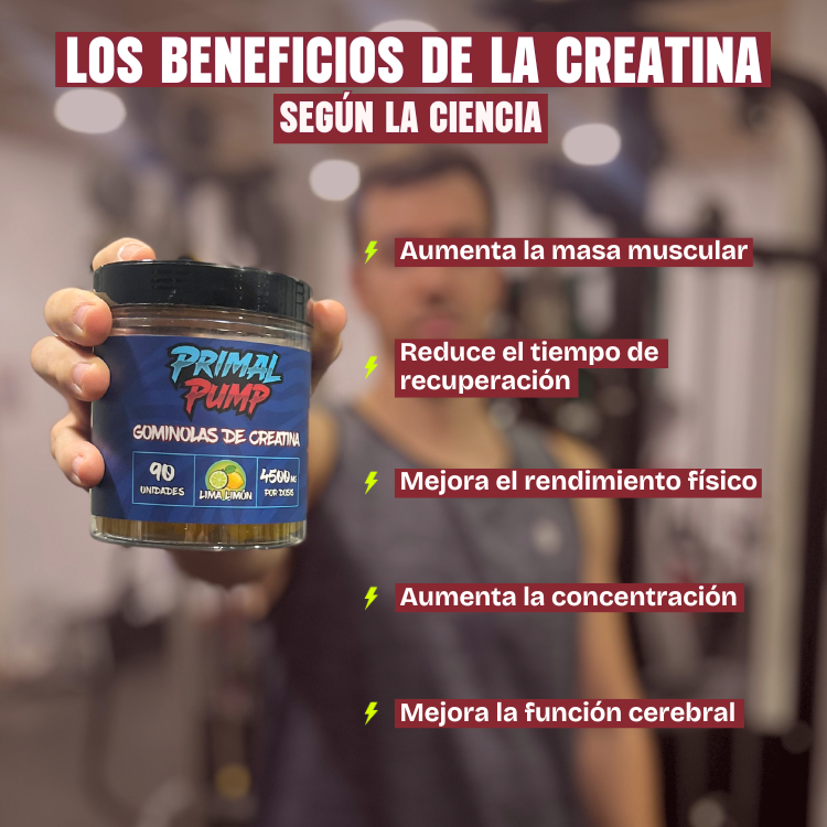 2x Gominolas de Creatina - 1 Lima Limón + 1 Frambuesa