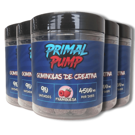 5 x Gominolas de Creatina - Sabor Frambuesa