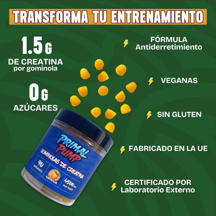 Gominolas de Creatina - Sabor Naranja