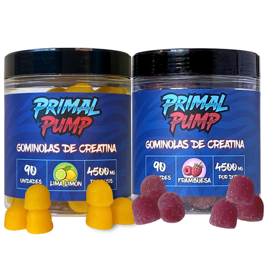 2x Gominolas de Creatina - 1 Lima Limón + 1 Frambuesa